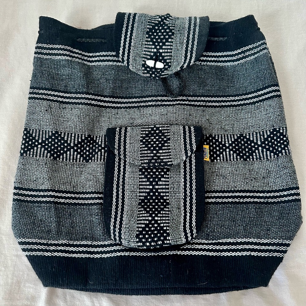 Black and White Woven Bag Never Used